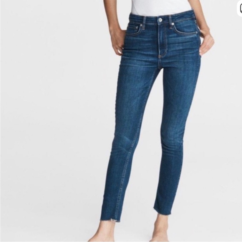 🌻NEw w/tag Rag & Bone NY Nina Straight High-Rise Ankle Cigarette Jeans Size 24